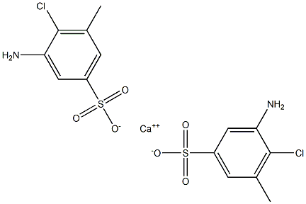 Bis(3-amino-4-chloro-5-methylbenzenesulfonic acid)calcium salt 结构式