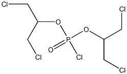 Chlorophosphonic acid bis[2-chloro-1-(chloromethyl)ethyl] ester 结构式