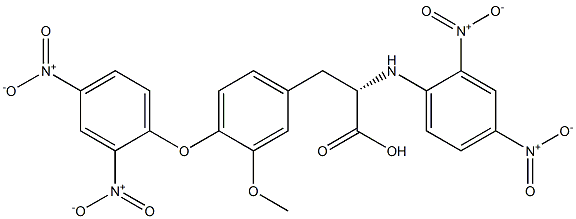 3-[4-(2,4-Dinitrophenoxy)-3-methoxyphenyl]-N-(2,4-dinitrophenyl)-L-alanine 结构式