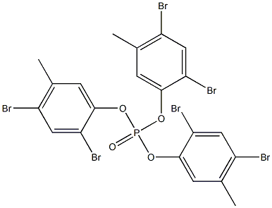 Phosphoric acid tris(2,4-dibromo-5-methylphenyl) ester 结构式