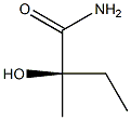 [R,(+)]-2-Hydroxy-2-methylbutyramide 结构式