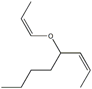 (Z)-4-[(Z)-1-Propenyloxy]-2-octene 结构式