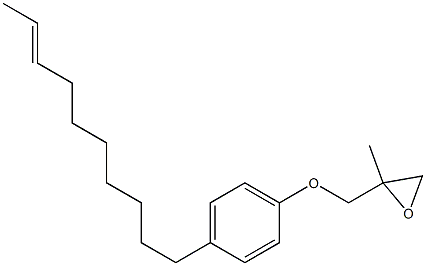 4-(8-Decenyl)phenyl 2-methylglycidyl ether 结构式