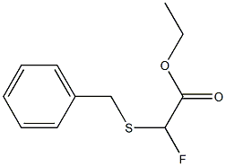 (Benzylthio)fluoroacetic acid ethyl ester 结构式