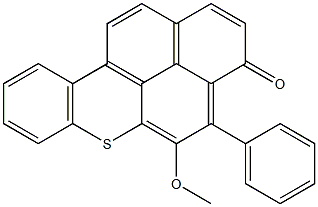 5-Methoxy-4-phenyl-3H-naphtho[2,1,8-mna]thioxanthen-3-one 结构式