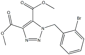 1-(2-Bromobenzyl)-1H-1,2,3-triazole-4,5-dicarboxylic acid dimethyl ester 结构式