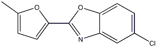 5-Chloro-2-(5-methylfuran-2-yl)benzoxazole 结构式