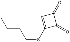 3-(Butylthio)-3-cyclobutene-1,2-dione 结构式