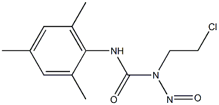 1-(2-Chloroethyl)-1-nitroso-3-(2,4,6-trimethylphenyl)urea 结构式