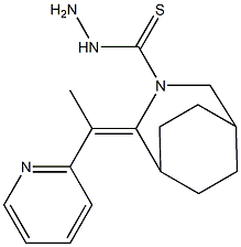 2-[1-(2-Pyridyl)ethylidene]-3-azabicyclo[3.2.2]nonane-3-carbothiohydrazide 结构式