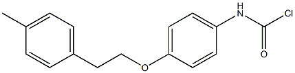 p-[2-(p-Tolyl)ethoxy]phenylcarbamoyl chloride 结构式