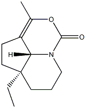 (8aR,8bR)-1,2,5,6,7,8,8a,8b-Octahydro-8a-ethyl-3-methyl-5-oxo-5a-aza-4-oxaacenaphthylene 结构式