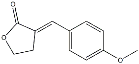 3-[(E)-4-Methoxybenzylidene]tetrahydrofuran-2-one 结构式