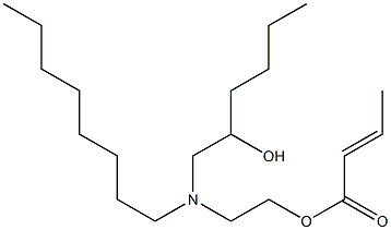 Crotonic acid 2-[N-(2-hydroxyhexyl)-N-octylamino]ethyl ester 结构式