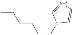 1-Hexylimidazolium 结构式