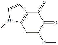 1-Methyl-6-methoxy-1H-indole-4,5-dione 结构式