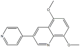 5,8-Dimethoxy-3-(4-pyridyl)quinoline 结构式