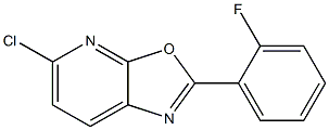 2-(2-Fluorophenyl)-5-chlorooxazolo[5,4-b]pyridine 结构式