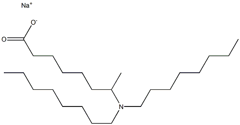 7-(Dioctylamino)octanoic acid sodium salt 结构式