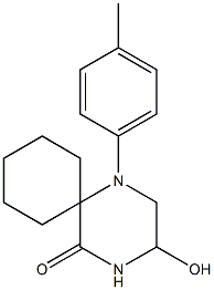 1-(4-Methylphenyl)-3-hydroxy-1,4-diazaspiro[5.5]undecan-5-one 结构式