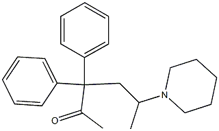 3,3-Diphenyl-5-piperidino-2-hexanone 结构式