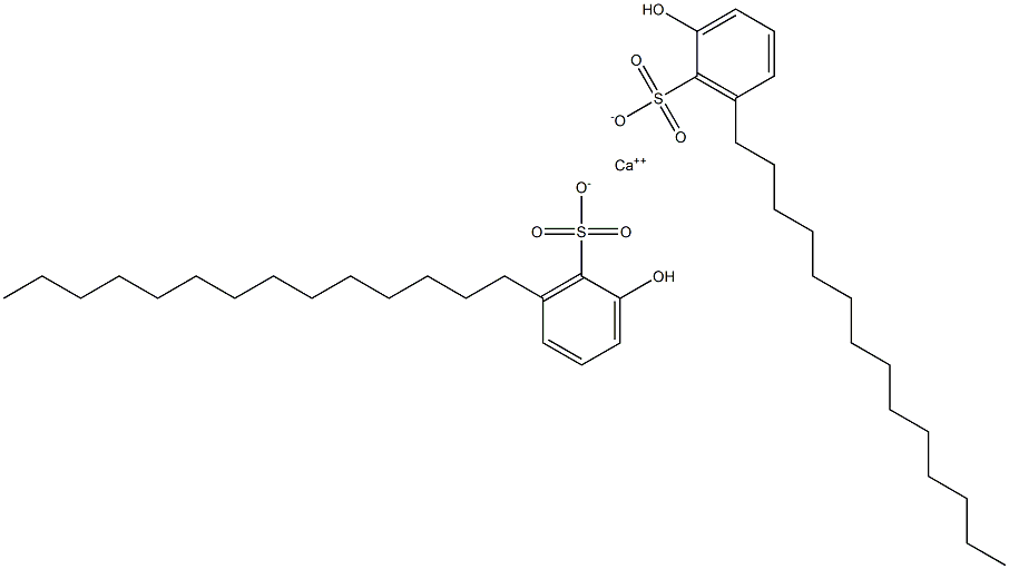 Bis(2-hydroxy-6-tetradecylbenzenesulfonic acid)calcium salt 结构式