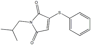 2-Phenylthio-N-isobutylmaleimide 结构式