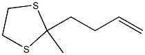 4-(2-Methyl-1,3-dithiolan-2-yl)-1-butene 结构式