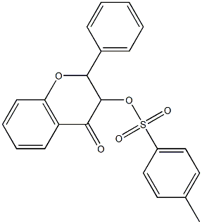 2-Phenyl-3-tosyloxychroman-4-one 结构式