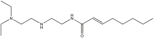 N-[2-[2-(Diethylamino)ethylamino]ethyl]-2-octenamide 结构式