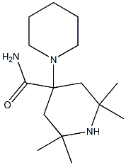 4-(1-Piperidyl)-2,2,6,6-tetramethyl-4-piperidinecarboxamide 结构式