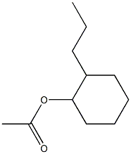 Acetic acid 2-propylcyclohexyl ester 结构式