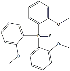 Tris(2-methoxyphenyl)phosphine sulfide 结构式