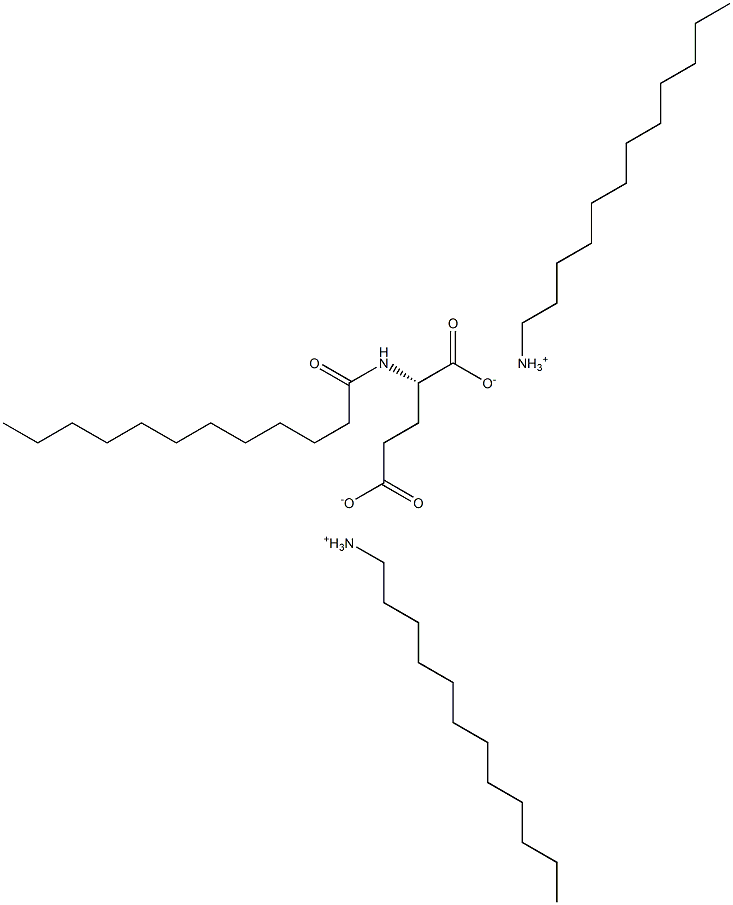 Lauroylglutamic acid laurylamine salt 结构式