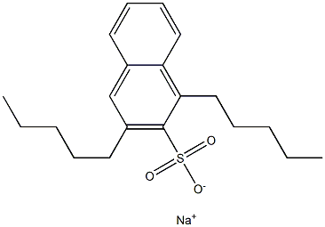 1,3-Dipentyl-2-naphthalenesulfonic acid sodium salt 结构式