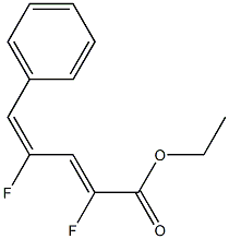 (2Z,4E)-2,4-Difluoro-5-phenyl-2,4-pentadienoic acid ethyl ester 结构式