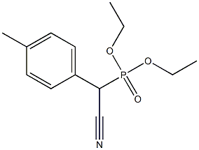 [Cyano(4-methylphenyl)methyl]phosphonic acid diethyl ester 结构式