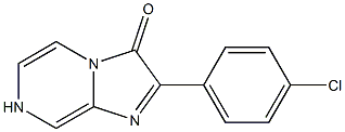 2-(4-Chlorophenyl)-3,7-dihydroimidazo[1,2-a]pyrazine-3-one 结构式