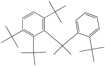 2-(2,3,6-Tri-tert-butylphenyl)-2-(2-tert-butylphenyl)propane 结构式