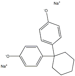 Disodium 4,4'-(cyclohexane-1,1-diyl)bisphenolate 结构式