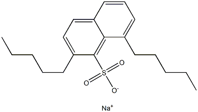 2,8-Dipentyl-1-naphthalenesulfonic acid sodium salt 结构式