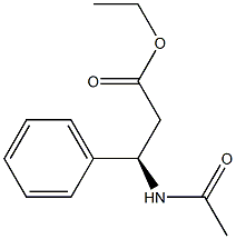 [R,(+)]-3-(Acetylamino)-3-phenylpropionic acid ethyl ester 结构式