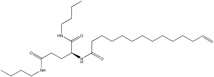 N2-(13-Tetradecenoyl)-N1,N5-dibutylglutaminamide 结构式