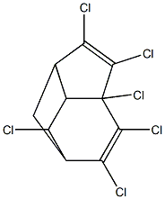2,3,4,5,6,8-Hexachlorotricyclo[5.2.1.04,9]deca-2,5-diene 结构式