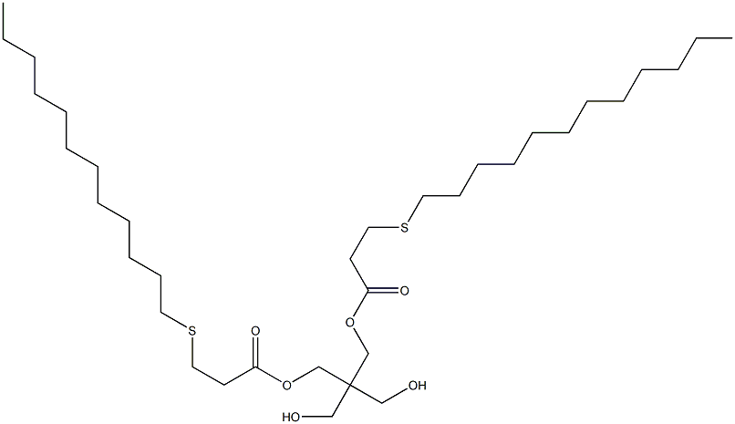 Bis[3-(dodecylthio)propionic acid]2,2-bis(hydroxymethyl)trimethylene ester 结构式