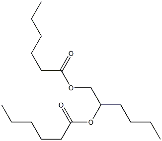 Dihexanoic acid 1,2-hexanediyl ester 结构式