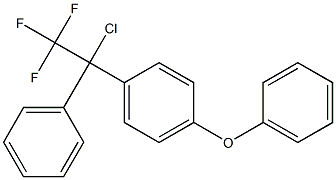 1-Chloro-1-(4-phenoxyphenyl)-1-phenyl-2,2,2-trifluoroethane 结构式