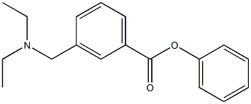 3-[(Diethylamino)methyl]benzoic acid phenyl ester 结构式