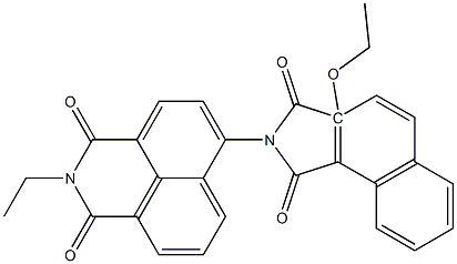 N-[(2,3-Dihydro-2-ethyl-1,3-dioxo-1H-benzo[de]isoquinoline)-6-yl]-2-ethoxynaphthalimide 结构式