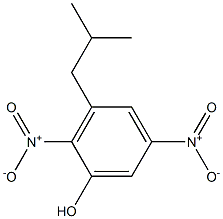 3-Isobutyl-2,5-dinitrophenol 结构式